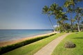 Boardwalk to Ulua Beach, south shore of Maui, Hawaii