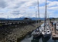 Boardwalk view at the Comox Valley Marina