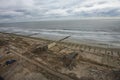 Boardwalk was washed away during Hurricane Sandy