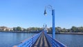 Boardwalking pedestrian bridge in Brooklyn Park Royalty Free Stock Photo