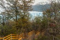 Boardwalks near Perito Moreno glacier, Argenti Royalty Free Stock Photo