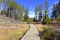 Boardwalks in Yellowstone National Park, Wyoming