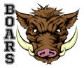 Boars Sports Mascot Royalty Free Stock Photo