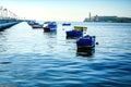 Boasts resting on peaceful waters in Havana, Cuba