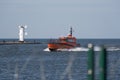 PILOT BOAT Royalty Free Stock Photo