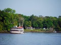 Boat in Amazon river Royalty Free Stock Photo