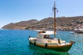 Boat anchoring in bay