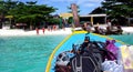 Boat approaches Ko Lipe