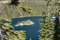 Boat Approaches Fannette Island Royalty Free Stock Photo