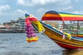 Boat on a Bangkok River. Royalty Free Stock Photo