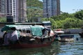 Boat in the Bay in Hong Kong in China
