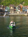 Boat in the bay of Pasaia, Euskadi Royalty Free Stock Photo