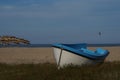 The boat on the beach Royalty Free Stock Photo