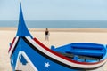 Boat on the beach, Nazare (Portugal)