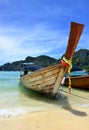 Boat on the Beach, Phuket Royalty Free Stock Photo