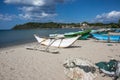 A boat on the beach of Sri Lanka Royalty Free Stock Photo