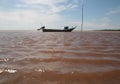 Boat with a beautiful seascape