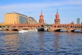 Boat at Berlin OberbaumbrÃÂ¼cke