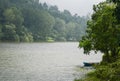 Boat on Bhimtal Lake, Nainital, Uttarakhand Royalty Free Stock Photo