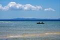 Boat in blue