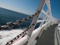 Boat on Blue Sea Royalty Free Stock Photo