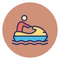 Boat, boating Vector Icon which can easily edit