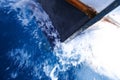 Boat bow in water Royalty Free Stock Photo