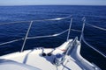 Boat bow, yatch vacation on the blue ocean