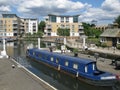 Boat at Brentford Marina, London, UK,