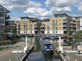 Boat at Brentford Marina, London, UK,