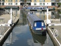 Boat at Brentford Marina, London, UK,