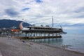 Boat-cafe in Yalta, Crimea