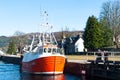 Boat in a Caledonian Canal Locks