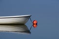 Boat on calm blue water