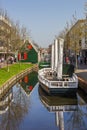 Boat in the canal of Zaandam