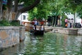 Sightseeing boat on canal in Zhujiajiao