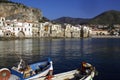 Boat in cefalu Royalty Free Stock Photo