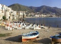 Boat in cefalu