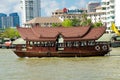 Boat on the Chao Praya river Royalty Free Stock Photo