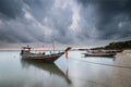 Boat and clouds overcast