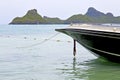 boat coastline of green lagoon south china sea phangan b