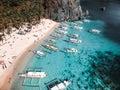 Boat 7 comandos filipine boat near jungle Royalty Free Stock Photo