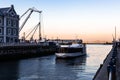 A boat coming into harbour