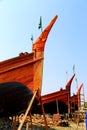 Boat with country flag