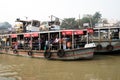 Boat crosses the Hooghly River in Kolkata