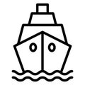 Boat, cruise Vector Icon which can easily edit Royalty Free Stock Photo