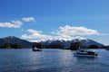 Boat crusing at Sitka, Alaska, USA