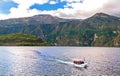 Boat in the Cuicocha crater