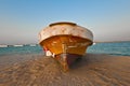 A boat in Dammam SA Royalty Free Stock Photo