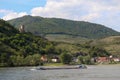 Boat on the Danube river